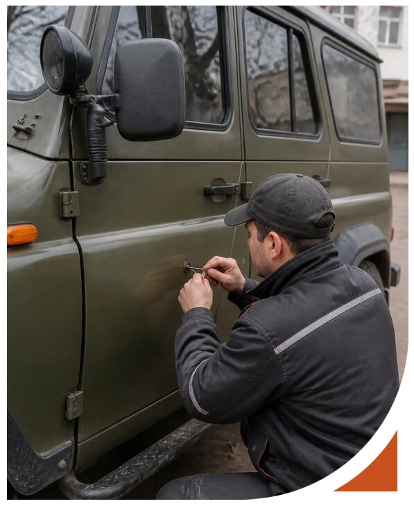 Профессиональное вскрытие автомобиля УАЗ без повреждений в Магадане